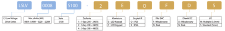 LG Przemiennik częstotliwości LS serii S100 55kW(103A) 380-480V AC LSLV 0550 S100+4CONDS