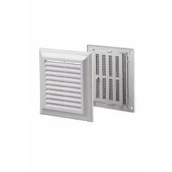 VENTIKA Kratka wentylacyjna regulowana z siatką bez kołnierza 140x140mm biała EL140AUR
