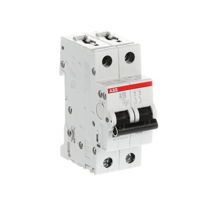 ABB Wyłącznik nadmiarowo-prądowy serii STANDARD 2-polowy B 25A 6kA S202-B25