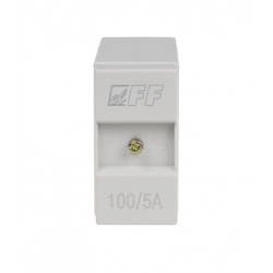 F&F Przekładnik prądowy TI-100-5 z zamkniętym rdzeniem; przekładnia: 100/5A; moc: 2,5VA: klasa: 0,5: otwór: 30 mm/25 mm/20 mm x 10 mm; Ø22 mm