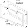 DECO Ramka wypełniająca podwójna biały DRW-2