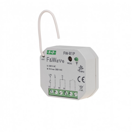 F&F FOX Zaprogramowany zestaw FW-SET1 pojedyńczy przekaźnik bistabilny FW-R1P + 1 pilot FW-KEY 4-przyciskowy