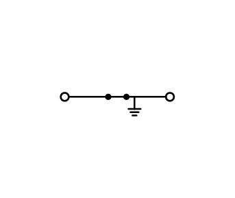 TOPJOBS Złączka szynowa sprężynowa 2-przewodowa 2,5 mm² (4 mm²) żółto-zielona PE 2002-1207