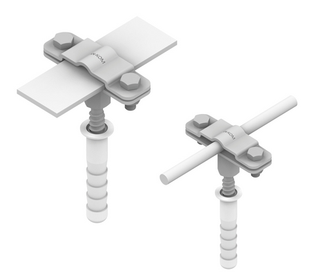 AN-KOM Uchwyt na drut-bednarke M12, L=12cm, B=40mm /AN-57B/