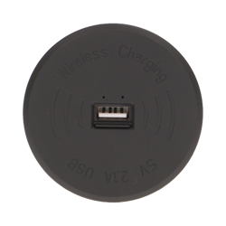 ORNO Bezprzewodowa ładowarka indukcyjna z dodatkowym portem USB, czarna OR-AE-1367/B