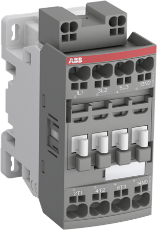 ABB Stycznik AF09-30-10K-11 3-polowy Moc znamionowa AC-3: 4kW Prąd roboczy AC-3: 9A Napięcie cewki: 24-60V AC/DC Zacisk: Push-In