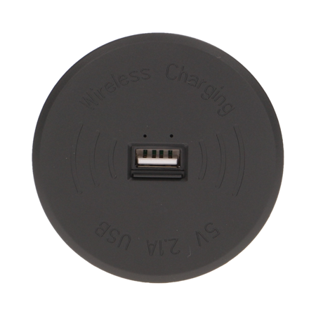 ORNO Bezprzewodowa ładowarka indukcyjna z dodatkowym portem USB, czarna OR-AE-1367/B