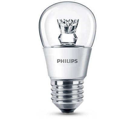 Żarówka LED Philips CorePro lustre 4-25W E27 827 250lm P45 Clear